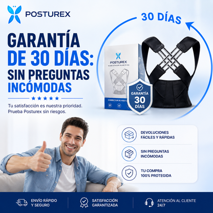 Corrector de Postura Ajustable, Soporte de Espalda y Hombros